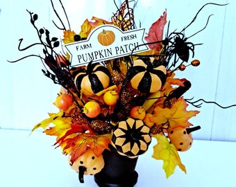 Table centerpiece,Thanksgiving arrangement,Pumpkin decor,Thanksgiving table,Thanksgiving decor,Thanksgiving centerpiece ,Fall tabel