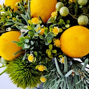 Zitronen Herzstück,Zitronen Dekor,Zitronen Tischdekor,Frühlingsdekor, Tischdekor,Zitronendekoration, Frühlingstischdekor, Bild 7