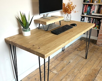 Hairpin Desk | Computer Desk | Office Desk | Industrial Desk | Reclaimed | Wooden Desk | Rustic Desk | Home Office Desk | Handmade | Bespoke