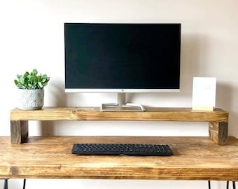 Monitor Stand | Desk Organiser | Monitor Riser | Desk Shelf | Laptop Stand | Desk Storage | Computer Stand | Home Office | Narrow