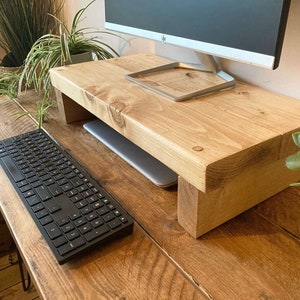 Monitor Stand | Desk Organiser | Monitor Riser | Desk Shelf | Laptop Stand | Desk Storage | Computer Stand | Home Office | Customisable |