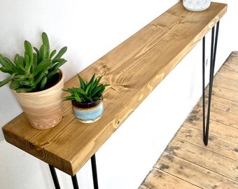 Rustic Wooden Console Table