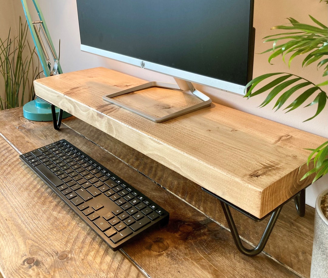 Recycled wooden computer stand