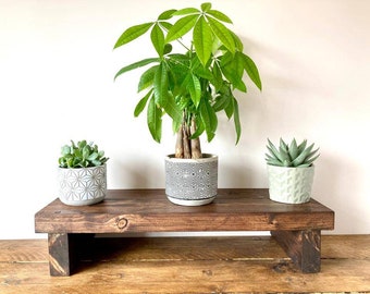 Plant Pot Stand | Flower Stand | Wooden Planter | Wooden Plant Stand | Indoor Plant Stand | Rustic Solid Wood | Custom | Plant Organizer