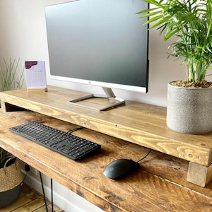 Monitor Stand | Monitor Riser | Desk Organiser | Desk Shelf | Laptop Stand | Desk Storage | Computer Stand | Home Office | Customisable |