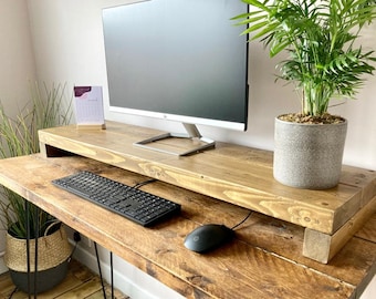 Monitor Stand | Monitor Riser | Desk Organiser | Desk Shelf | Laptop Stand | Desk Storage | Computer Stand | Home Office | Customisable |