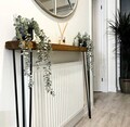 Rustic Narrow Console Table | Wooden Console Table | Radiator Shelf | Hallway Table | Living Room Furniture | Thin Table