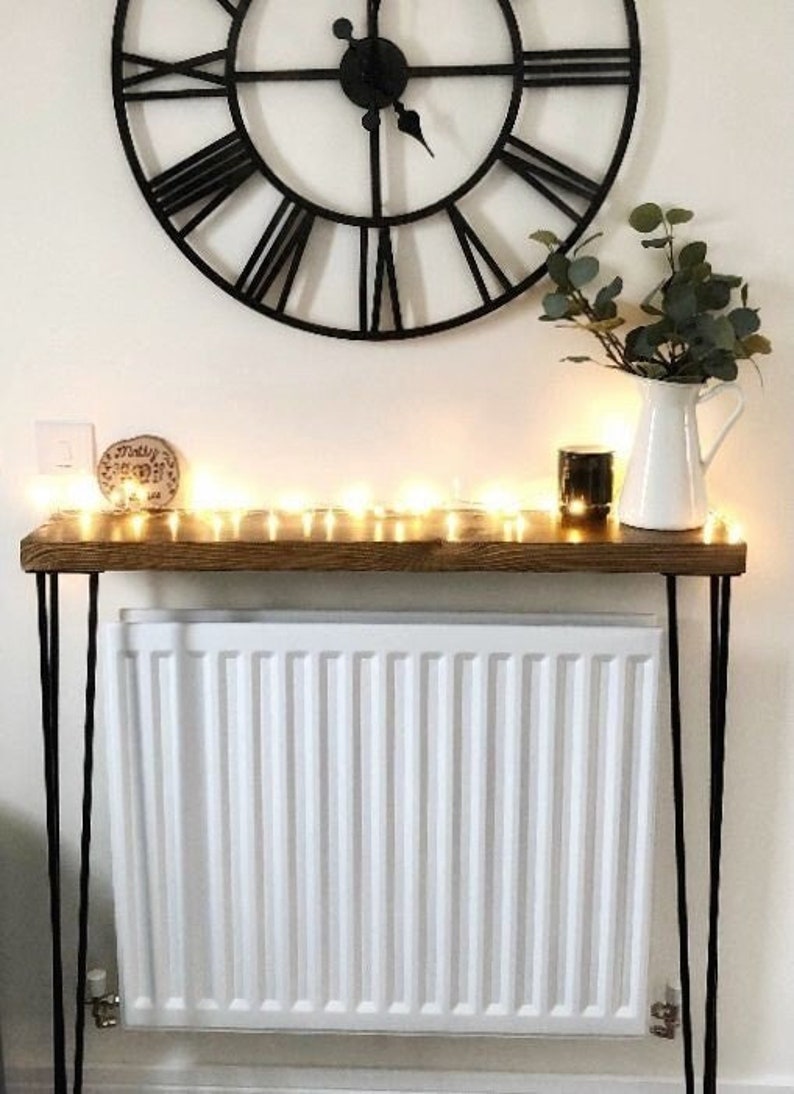 Console Table | Radiator Cover | Narrow Hallway Table | Radiator Shelf | Slim | Rustic | Reclaimed | Custom Width, Depth, Height & Colour 