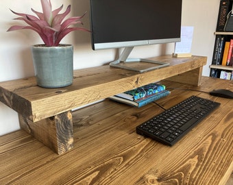 Desk Organiser | Monitor Stand | Riser |  Custom Height, Width & Depth | Computer PC Stand | Laptop Stand | Desk Storage | Office Desk Stand