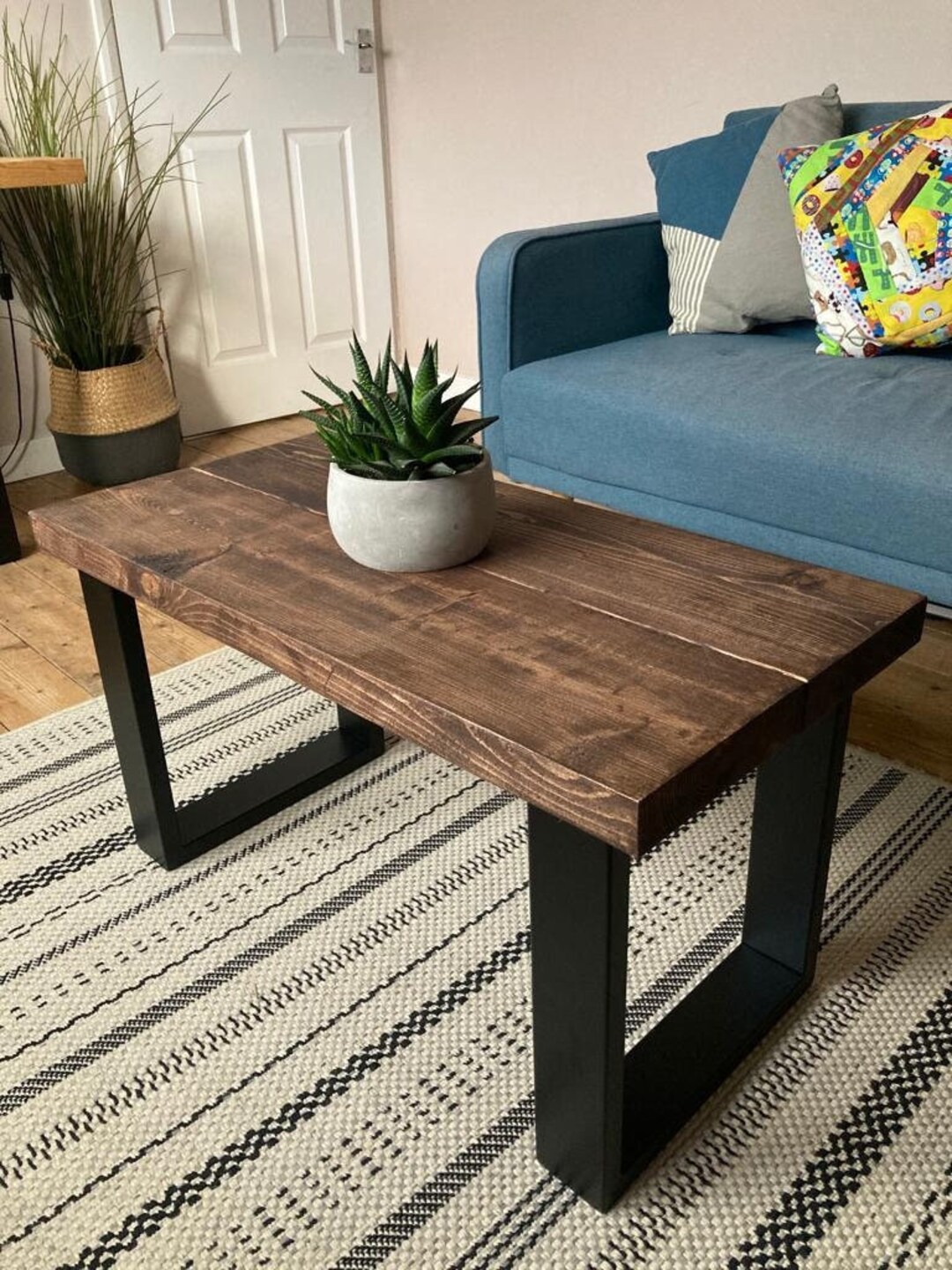 Wooden Coffee Table Front Room Table Handmade Wooden Table Etsy