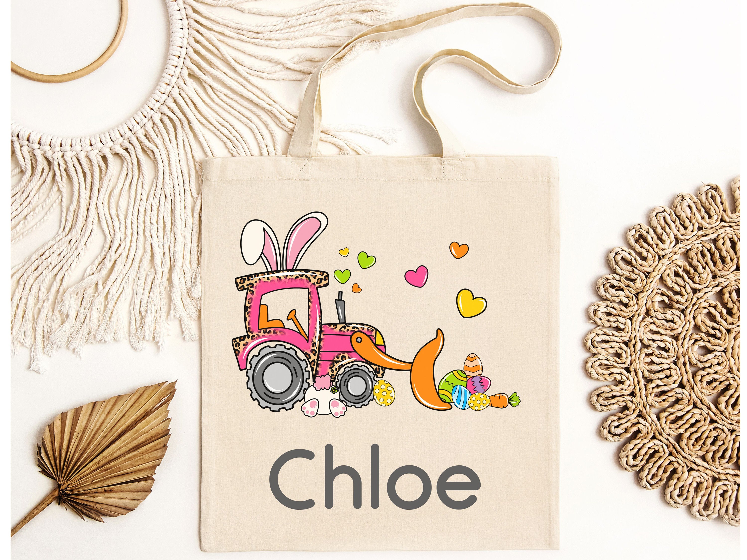 3pcs Easter Basket - Printed Bunny Design, Personalized Easter Baskets Kids Adults Perfect Boys Girls Large Capacity Egg Hunting Tote Ideal Parties Decorations