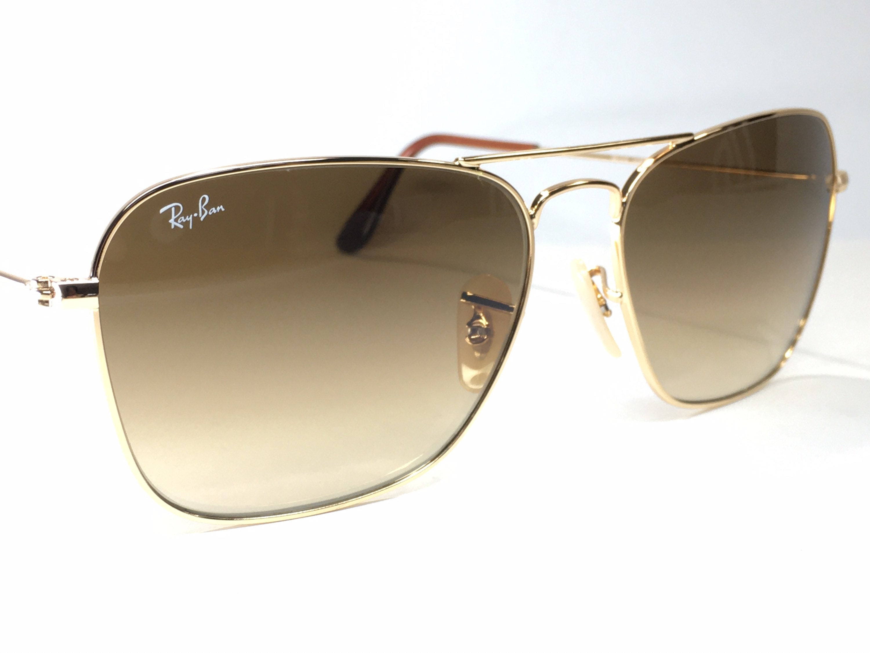 ray ban caravan brown gradient