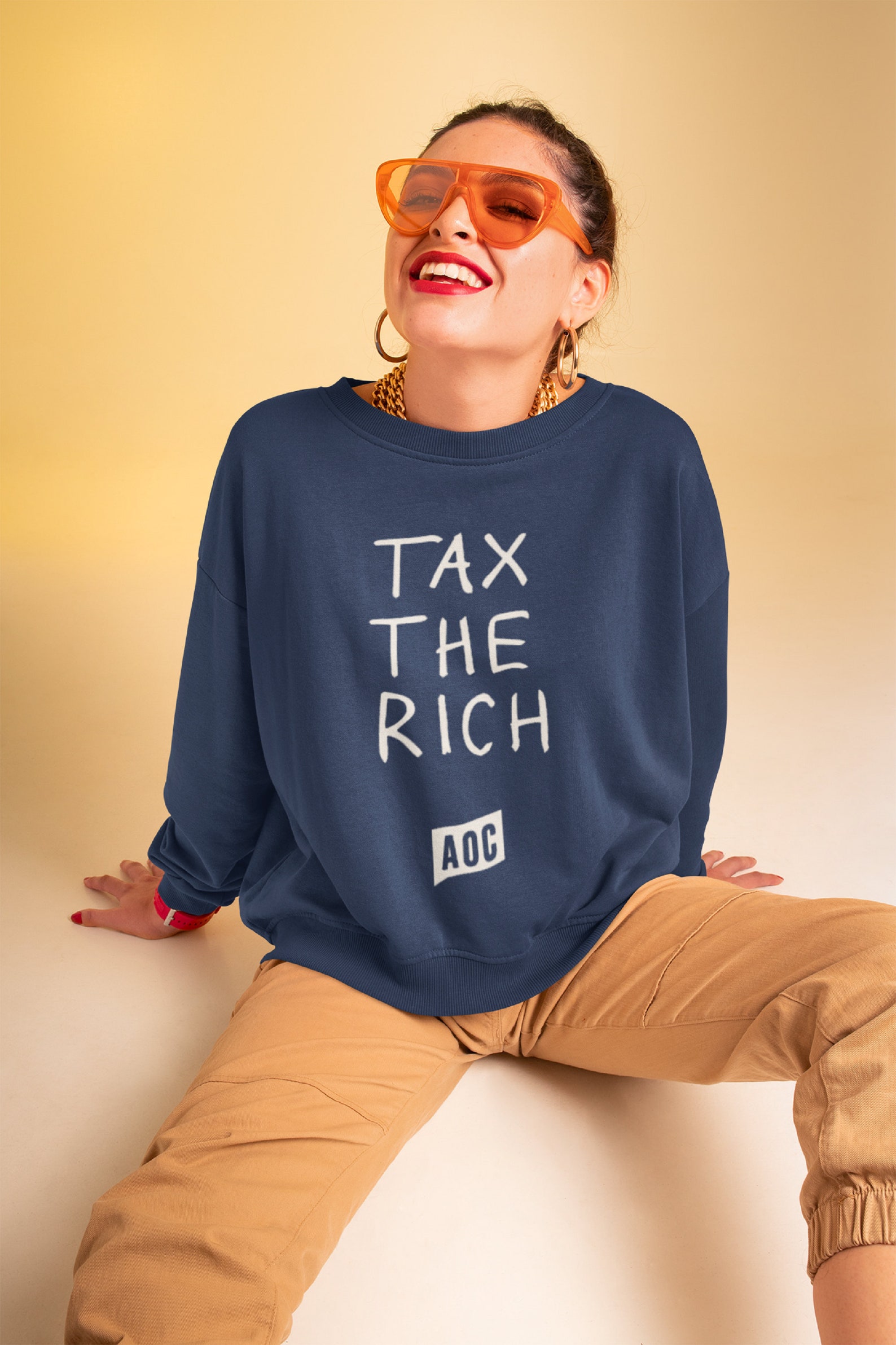 aoc expensive sweatshirt