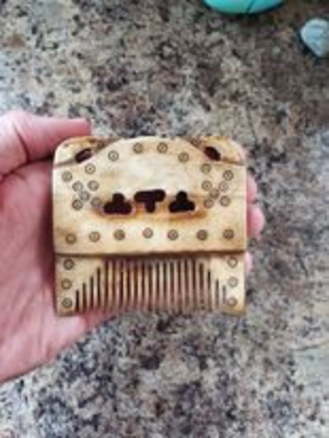 Traditional Bone Comb Etsy