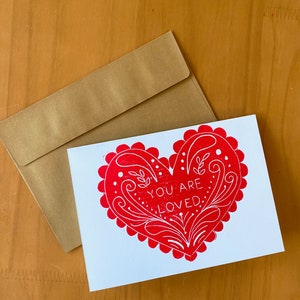 Tarjeta de felicitación "Eres amado"