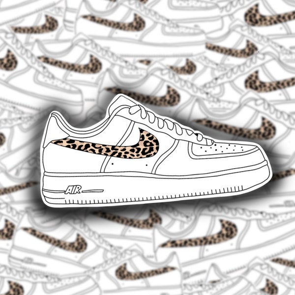 nike air force swoosh stickers