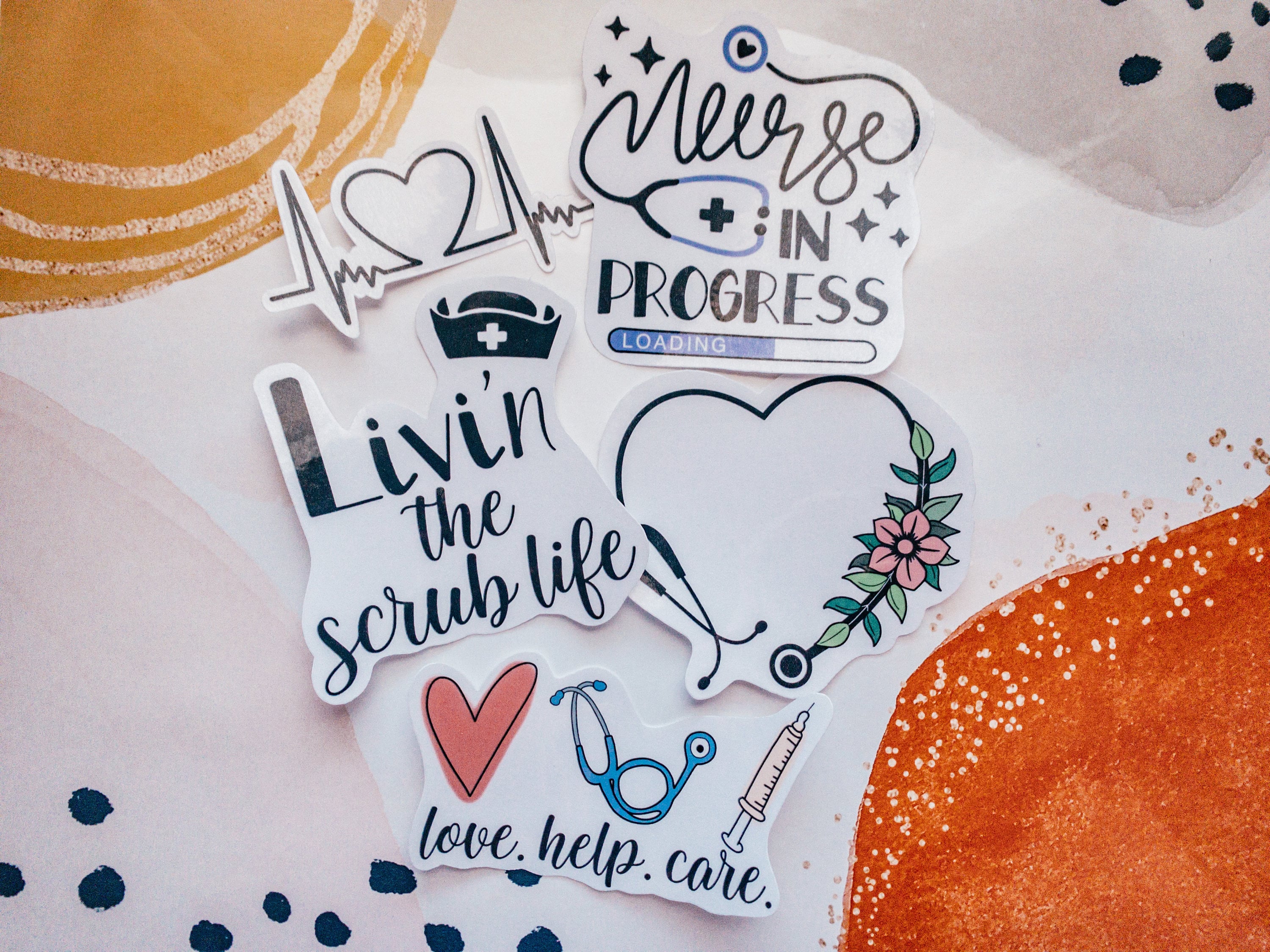 Nurse Sticker Pack Laptop Stickers Hydroflask Stickers Etsy