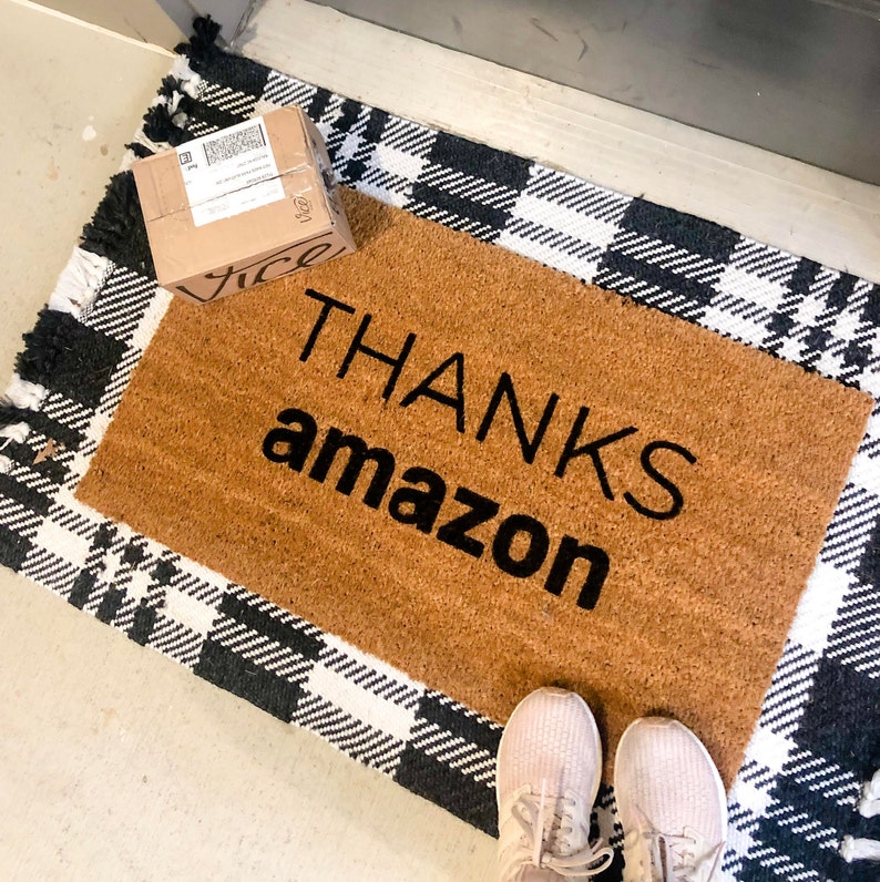 Thanks Amazon Doormat Funny Doormat Mat Custom Doormat