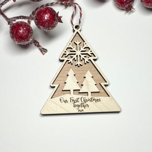 Personalisierter Christbaumschmuck, Namensornament, Individuell, Weihnachten, Christbaumschmuck, Holzschmuck, Weihnachtsgeschenk