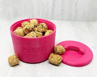 Dog Treat Jar, Treat Canister, 3D Printed Dog Treat Jar, Personalized Dog Treat Jar, Birthday Gift for Dog, Dog Lover Gift