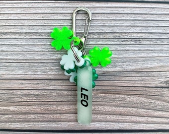 Shamrock Dog Tag, St. Patrick's Day Dog Tag, Glow in the Dark Dog Tag, Dog Collar Charm, Lucky Dog Gift, Dog Owner Gift, Dog Birthday Gift