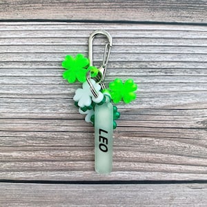 Shamrock Dog Tag, St. Patrick&#39;s Day Dog Tag, Glow in the Dark Dog Tag, Dog Collar Charm, Lucky Dog Gift, Dog Owner Gift, Dog Birthday Gift