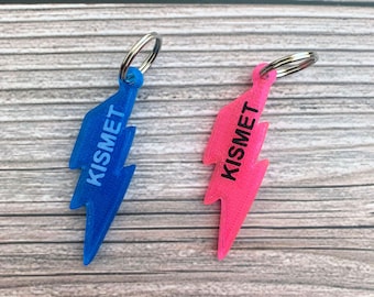 Lightning Bolt Dog Tag, Lightning Bolt Charm, Summer Dog Tag, Custom Dog Tag, 3D Printed Dog Tag, Dog Gift, Dog Owner Gift, New Puppy Gift