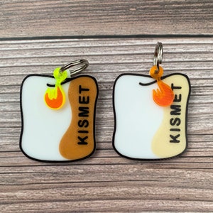 Marshmallow Dog Tag, Camping Dog Tag, Nature Dog Tag, Marshmallow Charm, 3D Printed Dog Tag, Dog Gifts for Dogs, Dog Gifts for Owners