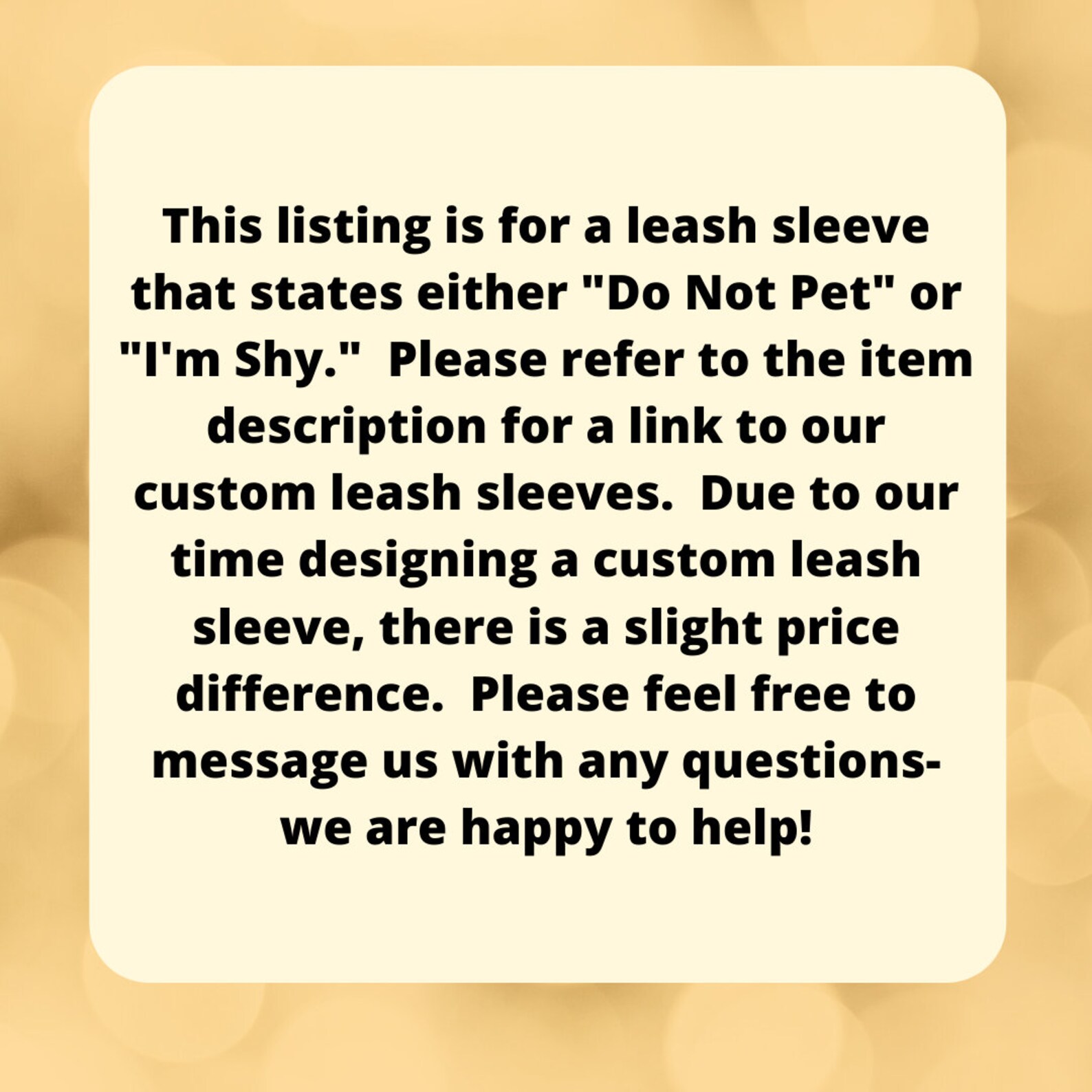 I'm Shy Leash Sleeve Do Not Pet Dog Leash Sleeve Dog Etsy