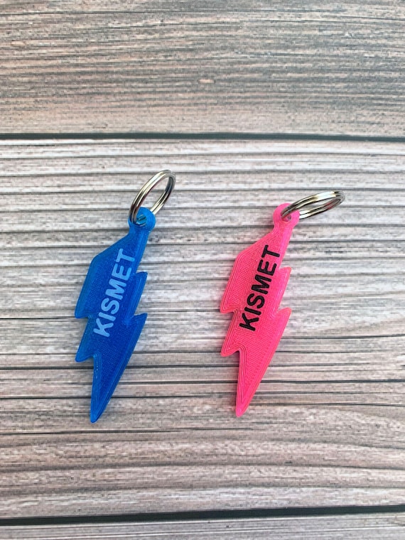 Lightning Bolt Dog Tag, Lightning Bolt Charm, Summer Dog Tag, Custom Dog Tag, 3D Printed Dog Tag, Dog Gift, Dog Owner Gift, New Puppy Gift