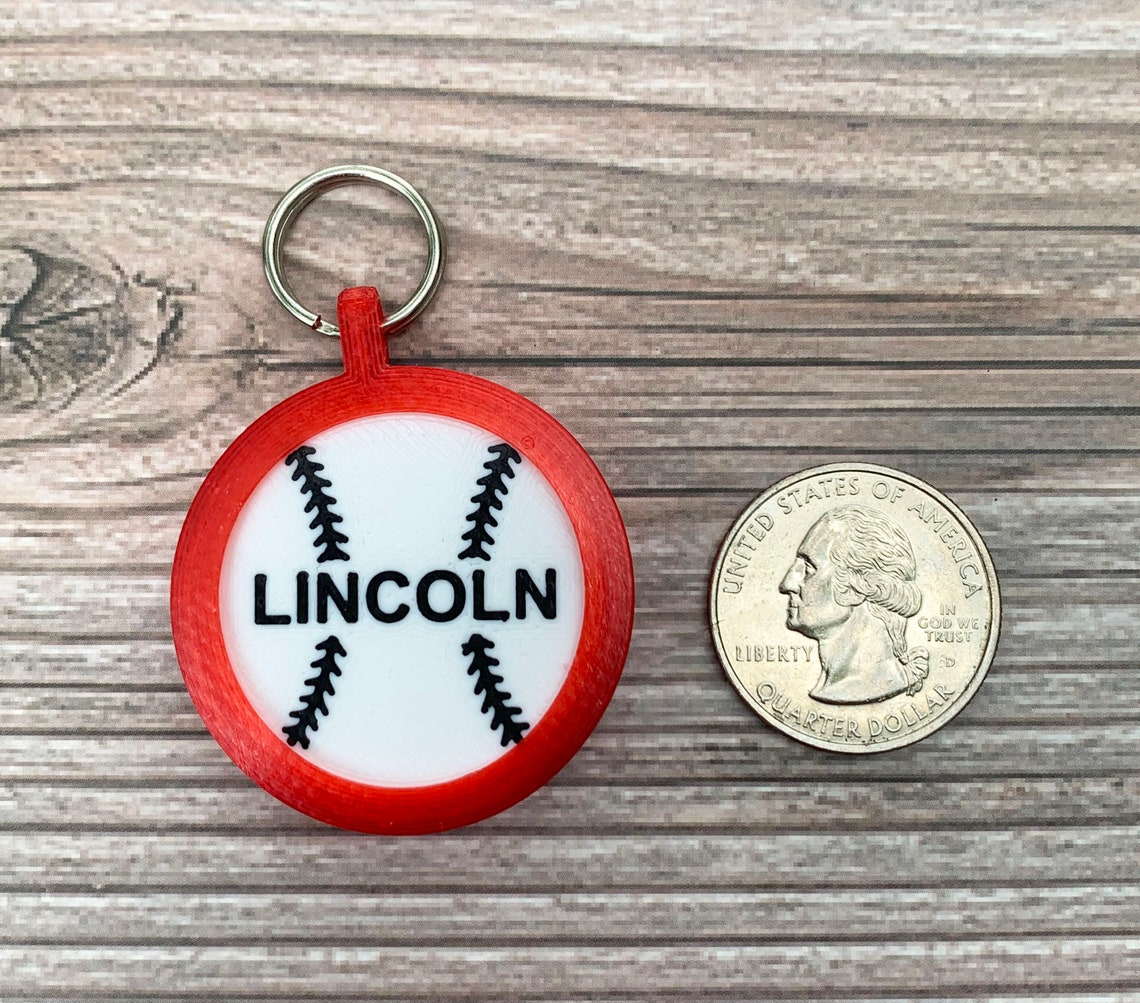 Baseball Dog Tag 3D Printed Dog Tag Sports Dog Tag Pet Etsy