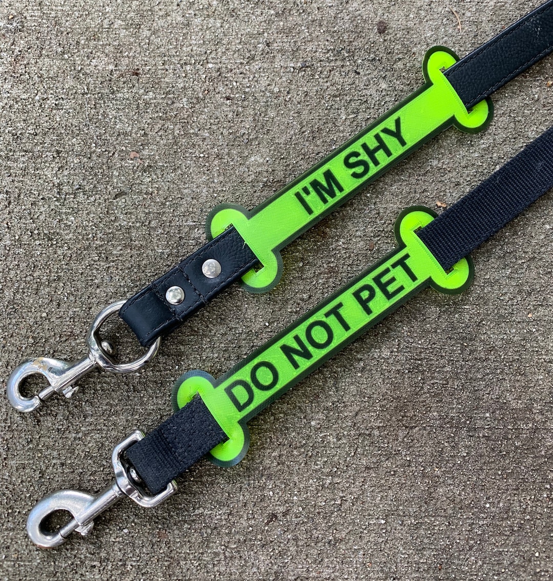I'm Shy Leash Sleeve, Do Not Pet Dog Leash Sleeve, Dog Harness