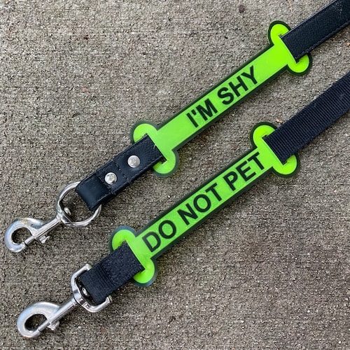 I'm Shy Leash Sleeve Do Not Pet Dog Leash Sleeve Dog Etsy