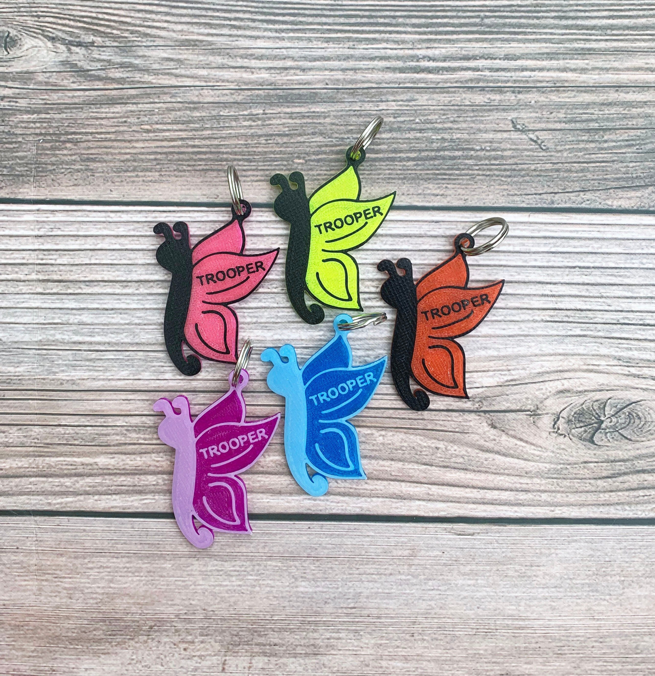 Butterfly dog tag 2025