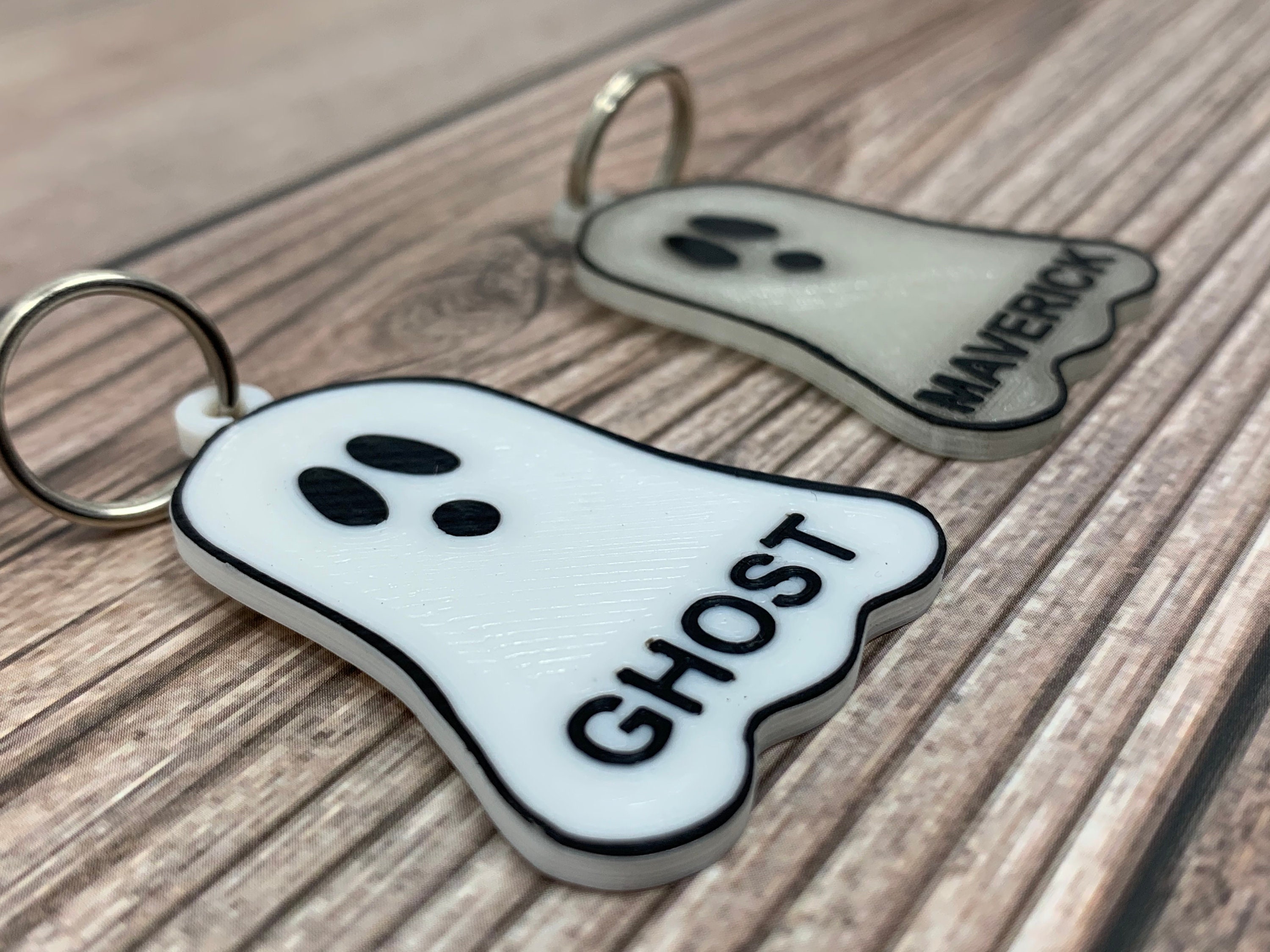Ghost Dog Tag Glow in the Dark Dog Tag Glow in the Dark Etsy