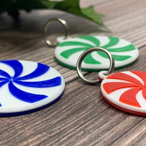Peppermint Charms, Holiday Pet Tag, Christmas Dog Tag, Christmas Gifts for Dogs, Gifts for Dog Owners