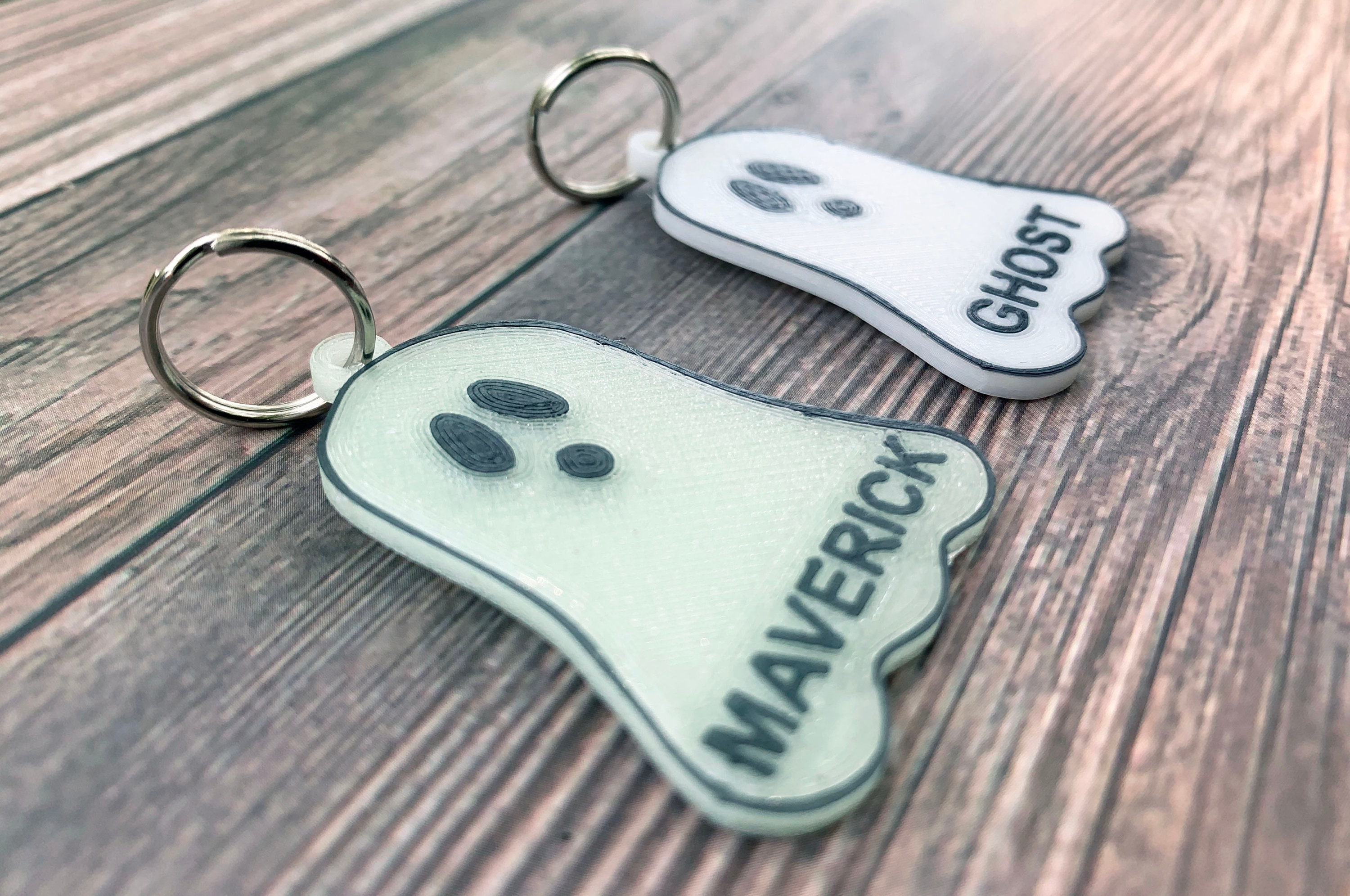 Ghost Dog Tag Glow in the Dark Dog Tag Glow in the Dark Etsy