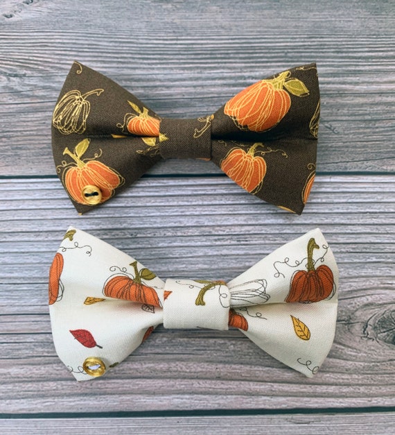 thanksgiving dog bow tie