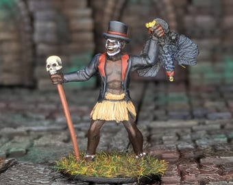 Hand Painted Dr Voodoo Witch Doctor miniature