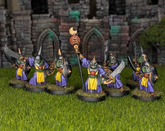 Hand painted Chronopia Orc Swordsmen Unit by Target Games