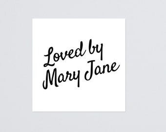 Loved By Mary Jane Black Poster