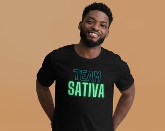 Team Sativa Unisex T-shirt - Neon Green