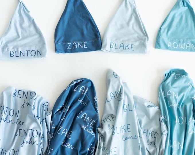 Personalized Newborn Swaddle Blanket Gift Sets, Fresh 48 Photos
