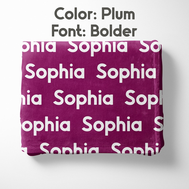 Personalized Custom Blanket Baby Girl Blanket Name Blanket Etsy