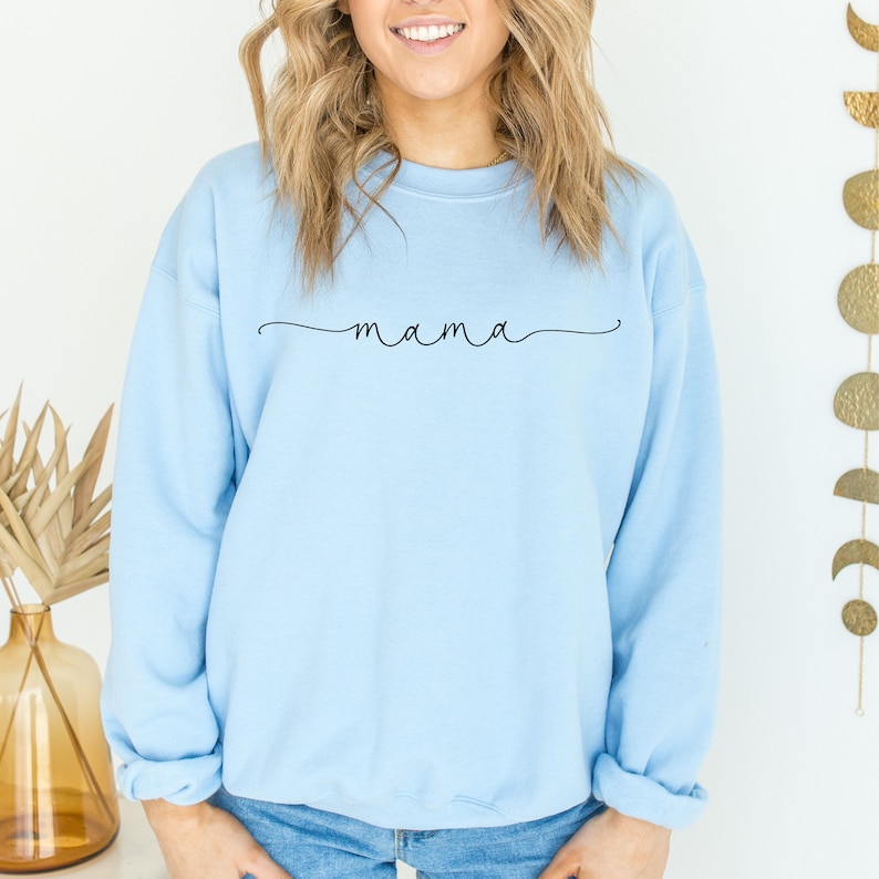 Mama Sweatshirt, Mama Shirt, Mama Gift, Mama Sweat shirt, pregnancy announcement, new mom gift, wife pregnant, expecting mom, newly pregnant image 4