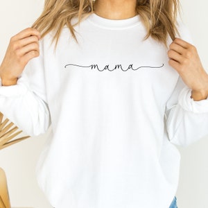Mama Sweatshirt, Mama Shirt, Mama Gift, Mama Sweat shirt, pregnancy announcement, new mom gift, wife pregnant, expecting mom, newly pregnant image 10
