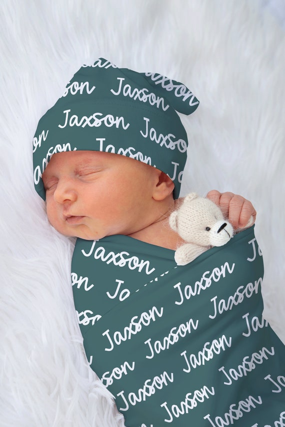 Personalized Custom Swaddle Name Swaddle Swaddle Gift Baby Etsy