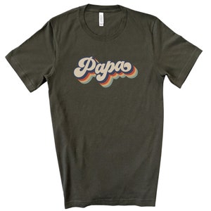 Papa Retro Shirt, Papa shirt, Pregnancy Announcement, Fathers Day Gift, Papa Gift, Grumps Shirt, Fathers day retro shirt