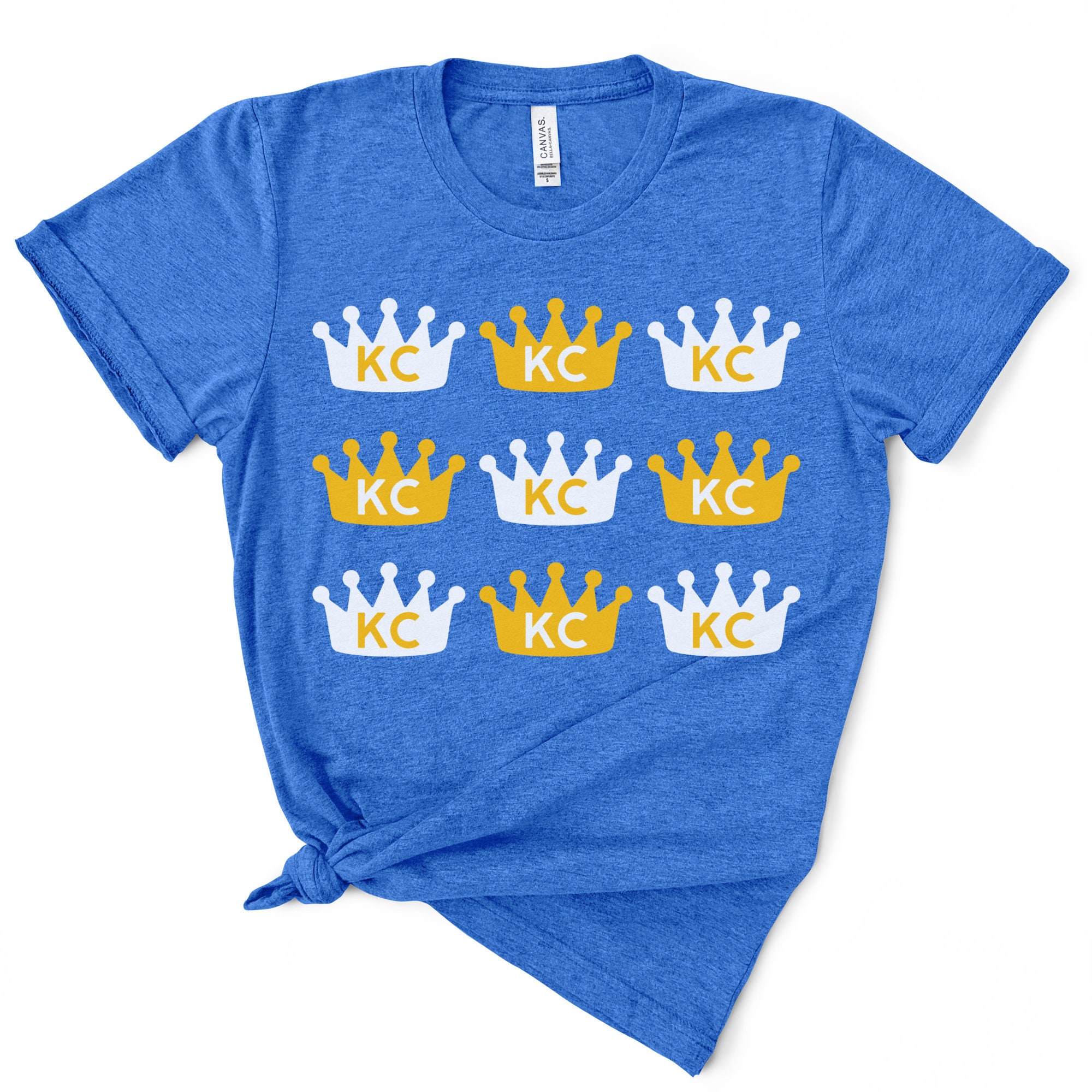 Kansas City Royals Youth Distressed Logo T-Shirt - Royal Blue