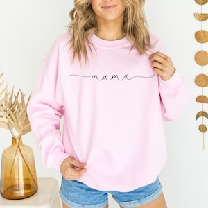 Mama Sweatshirt, Mama Shirt, Mama Gift, Mama Sweat shirt, pregnancy announcement, new mom gift, wife pregnant, expecting mom, newly pregnant image 3